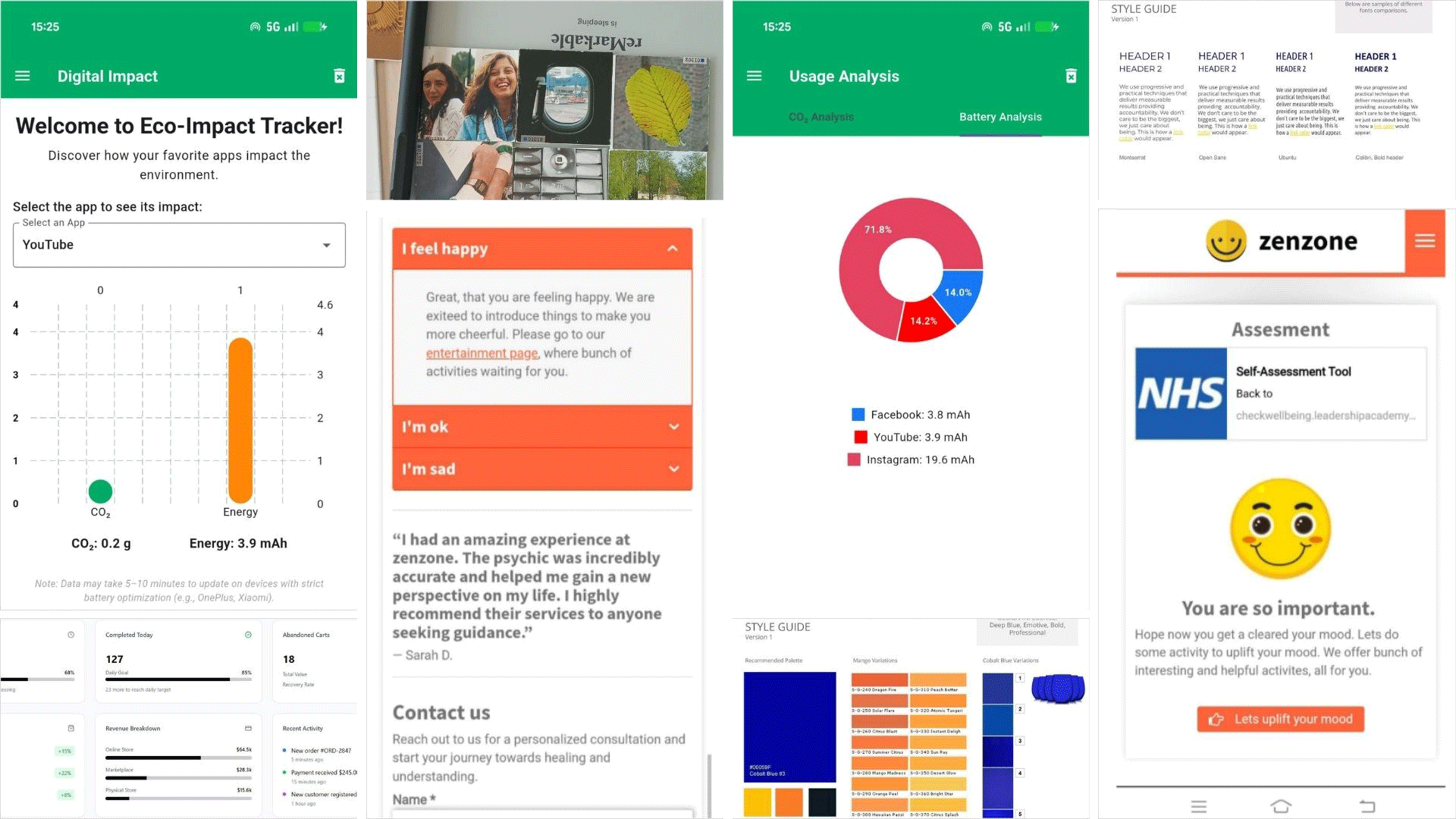UI and UX showcase