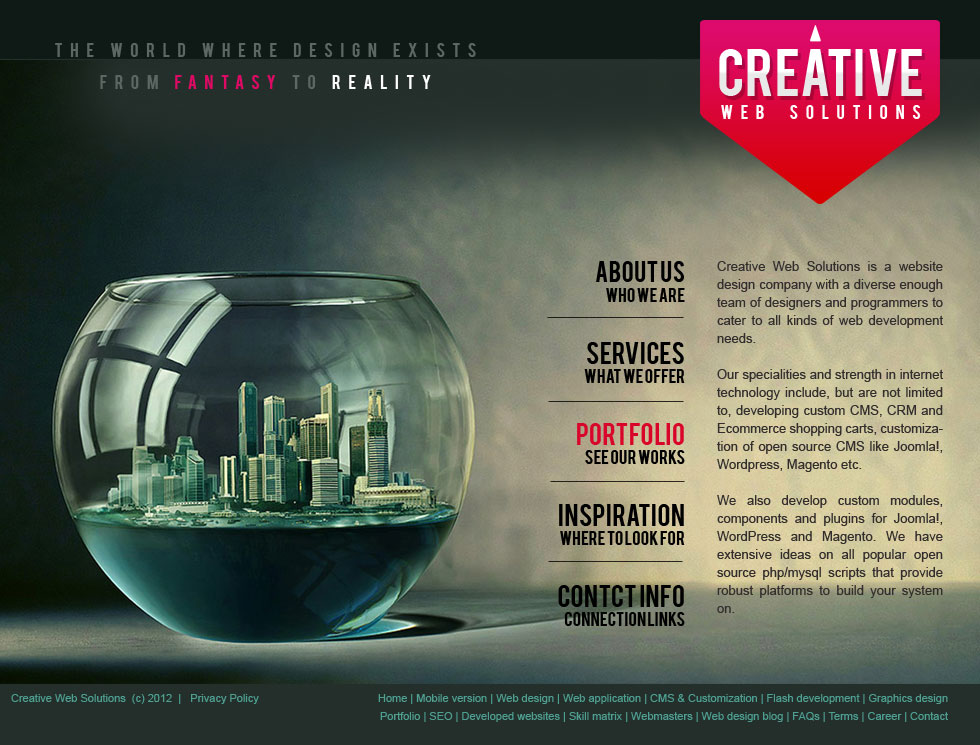 Web template full size preview