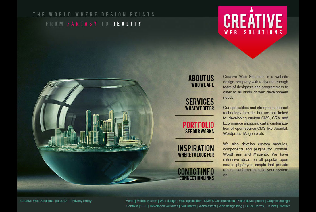 Web design slide 1